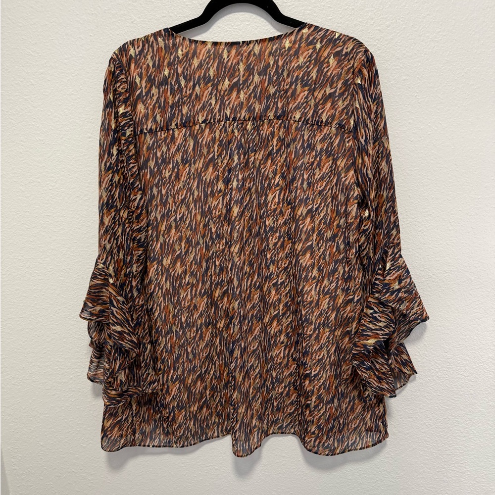 Vince Camuto Abstract Patterned Blouse - Picture 4 of 4